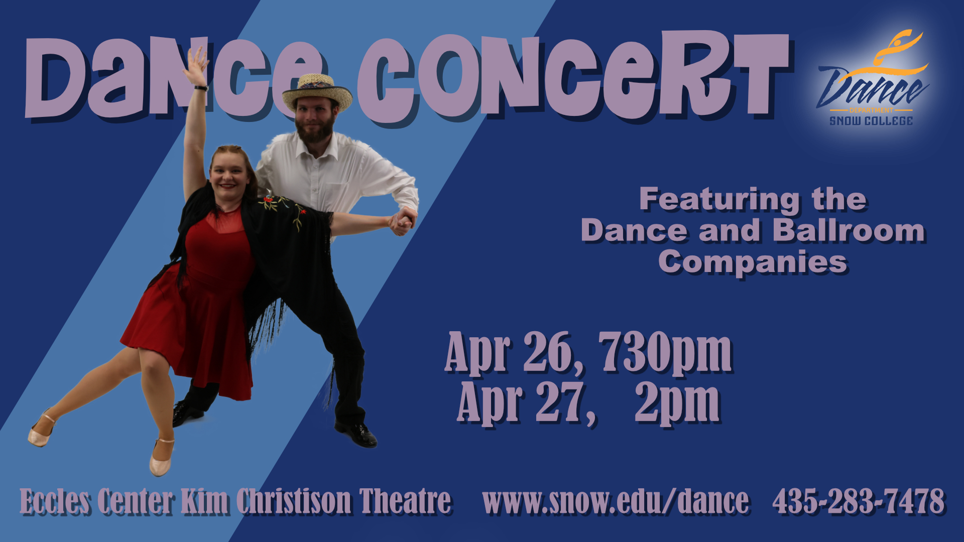 Snow College Spring 2024 Dance Concert Featuring the Dance and Ballroom Companies