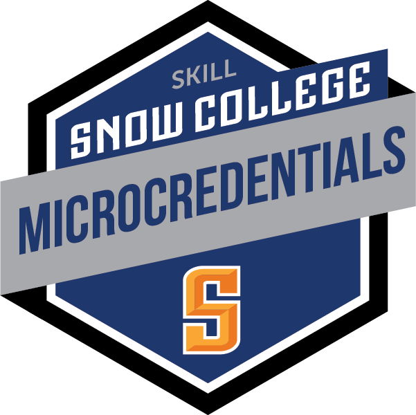 Snow College hexagonal microcredential logo