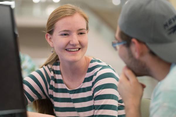 Student smiling.