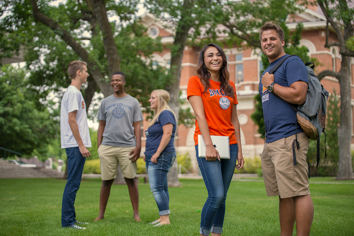 Students on campus