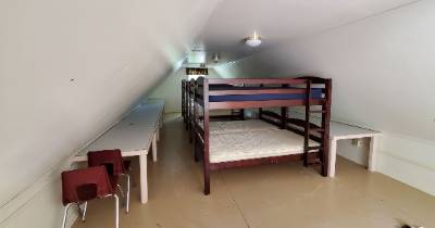 Classroom building - Upper floor with bunk beds