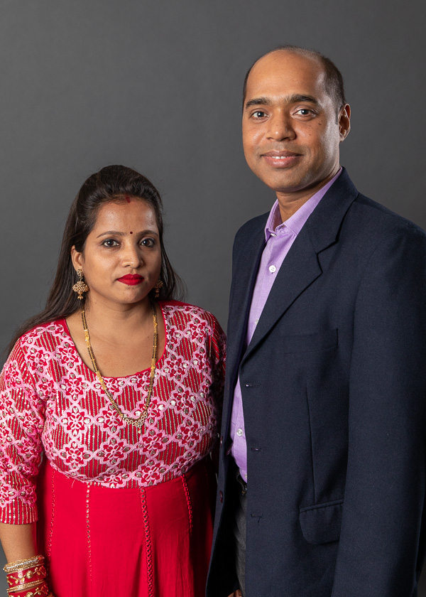 Dr. Sethy and his wife Vinita