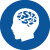 Psychology Club Logo of person with brain
